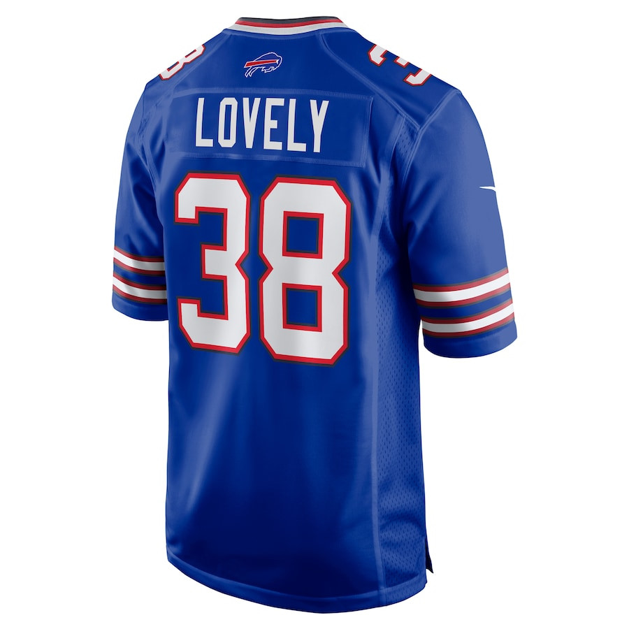 Keni-H Lovely 38 Buffalo Bills Game Royal NFL Jersey Men's