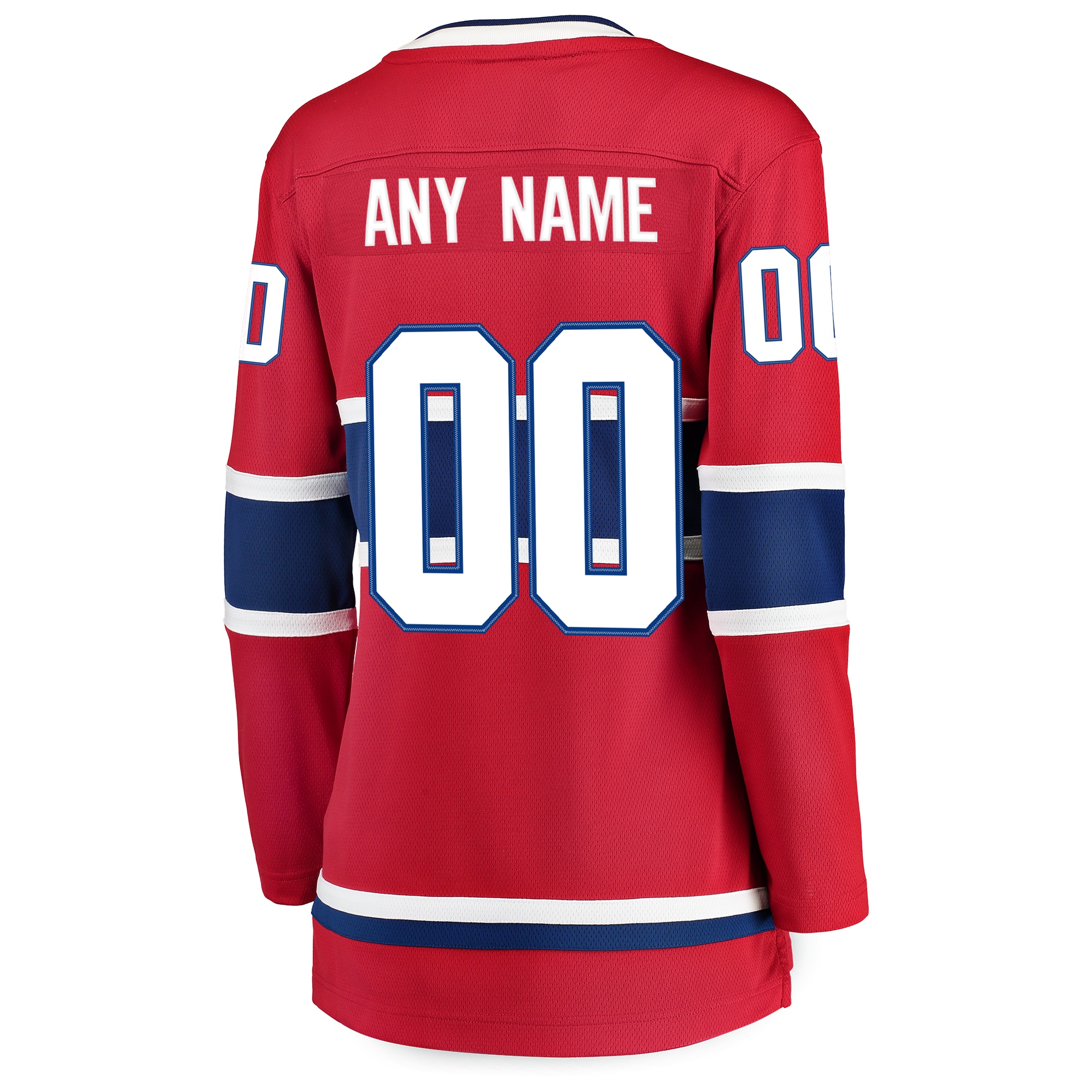 Montreal Canadiens Red Home Breakaway Custom NHL Jersey Women's