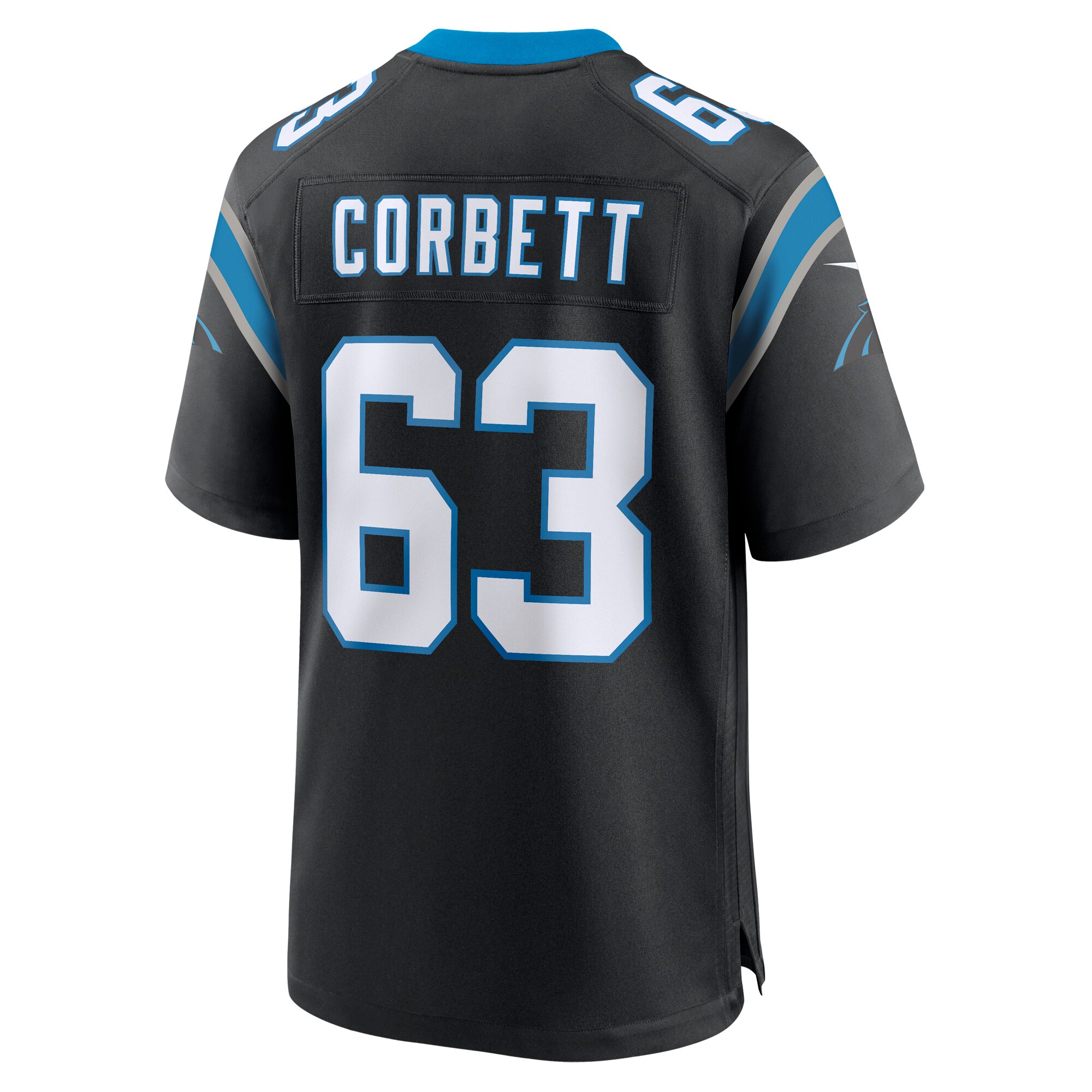 Carolina Panthers Austin Corbett Black Team Game NFL Jersey Men's