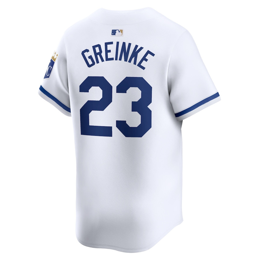 Zack Greinke 23 Kansas City Royals Home Limited Player White MLB Jersey Men's