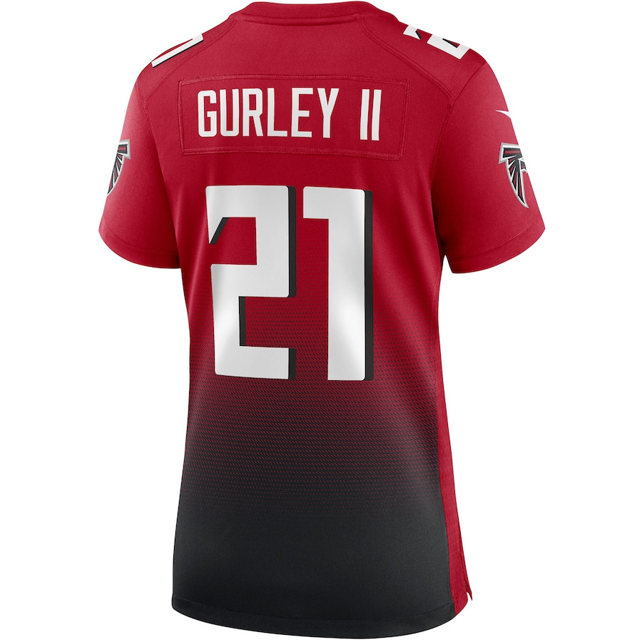 Todd Gurley II 21 Atlanta Falcons 2nd Alternate Game Red NFL Jersey Women's