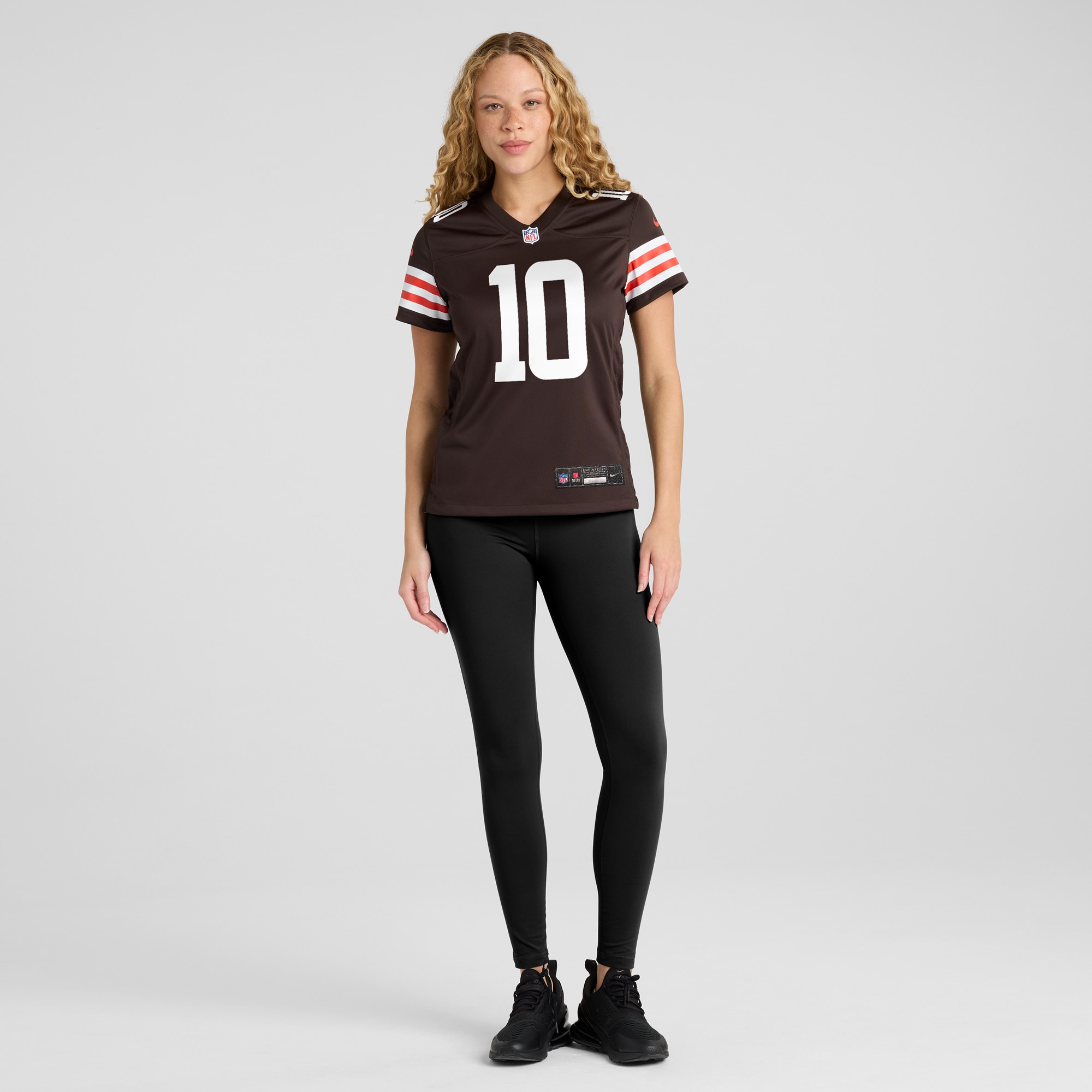 Cleveland Browns Anthony Schwartz Brown Game NFL Jersey Women's