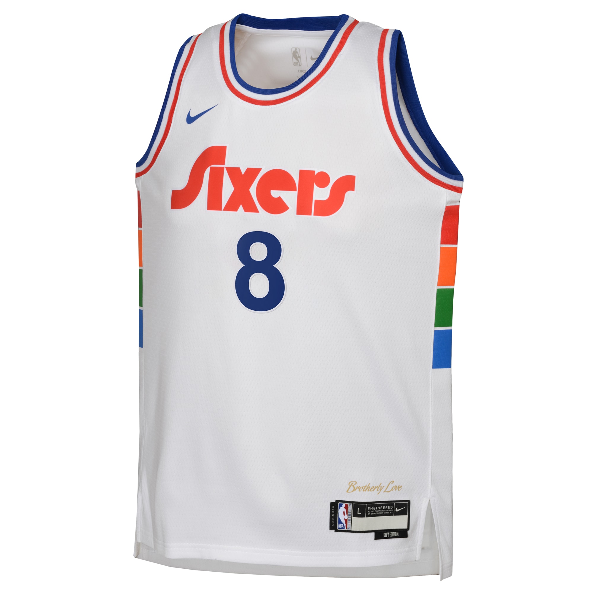 Philadelphia 76ers City Edition Swingman 202 White Paul Georg NBA Jersey Youth