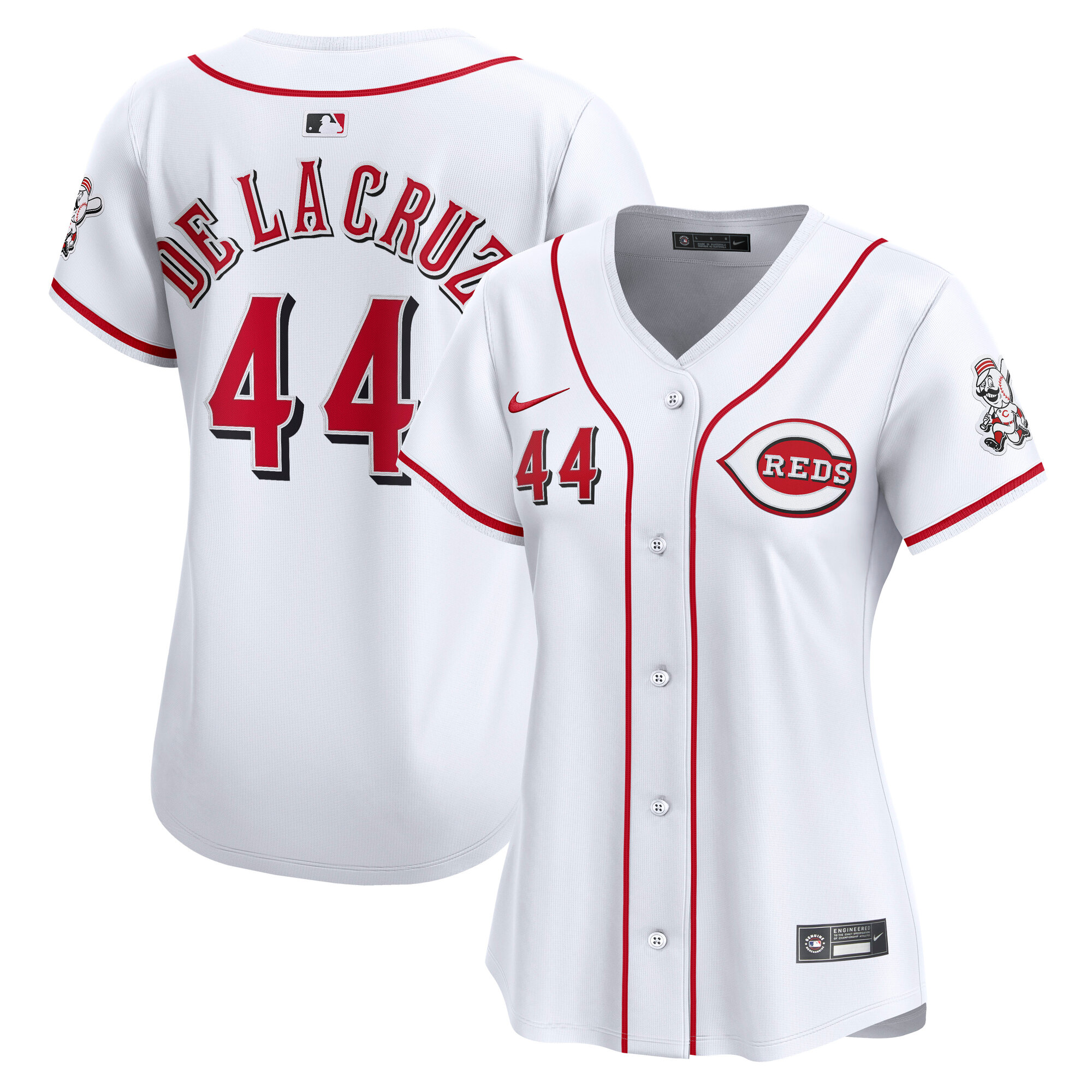 Cincinnati Reds Elly De La Cruz White Home Limited Player MLB Jersey Women's