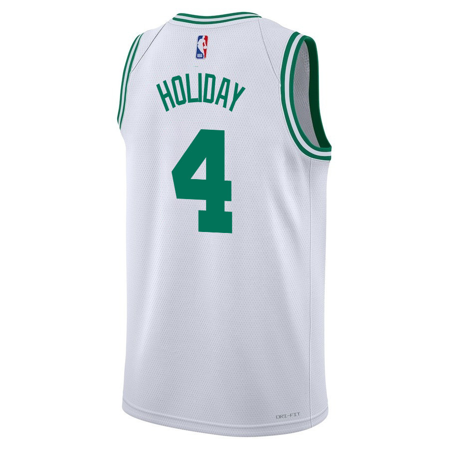 Jrue Holiday 4 Boston Celtics 2024 FINALS CHAMPIONS Swingman Association Editio White NBA Jersey Men's