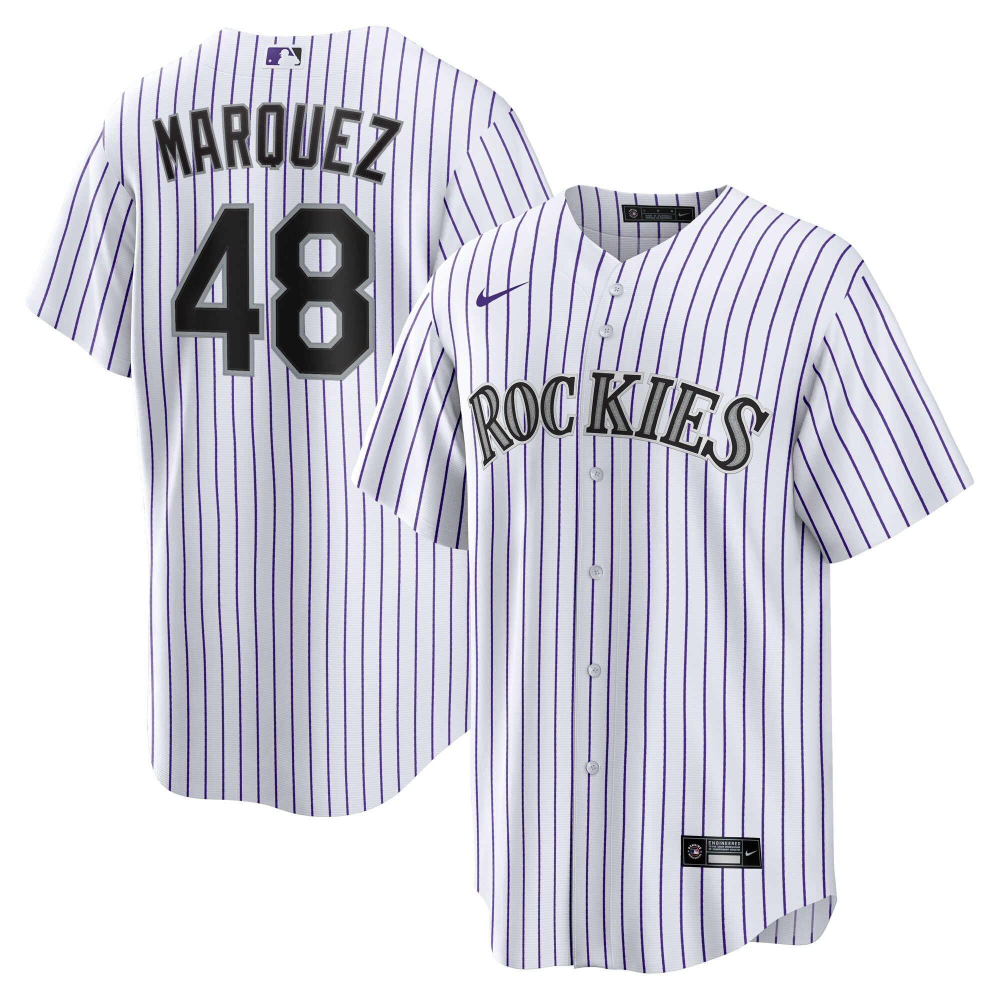Colorado Rockies German Marquez White Home MLB Jersey Men's