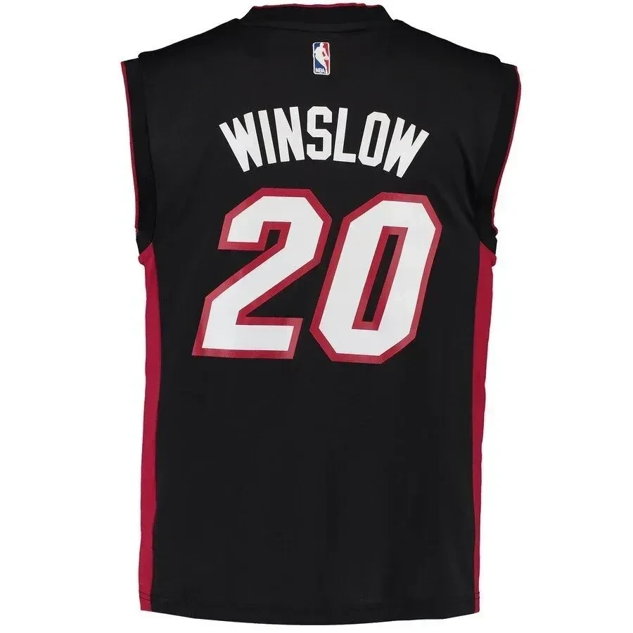 Justise Winslow Miami Heat Road Black NBA Jersey Men's