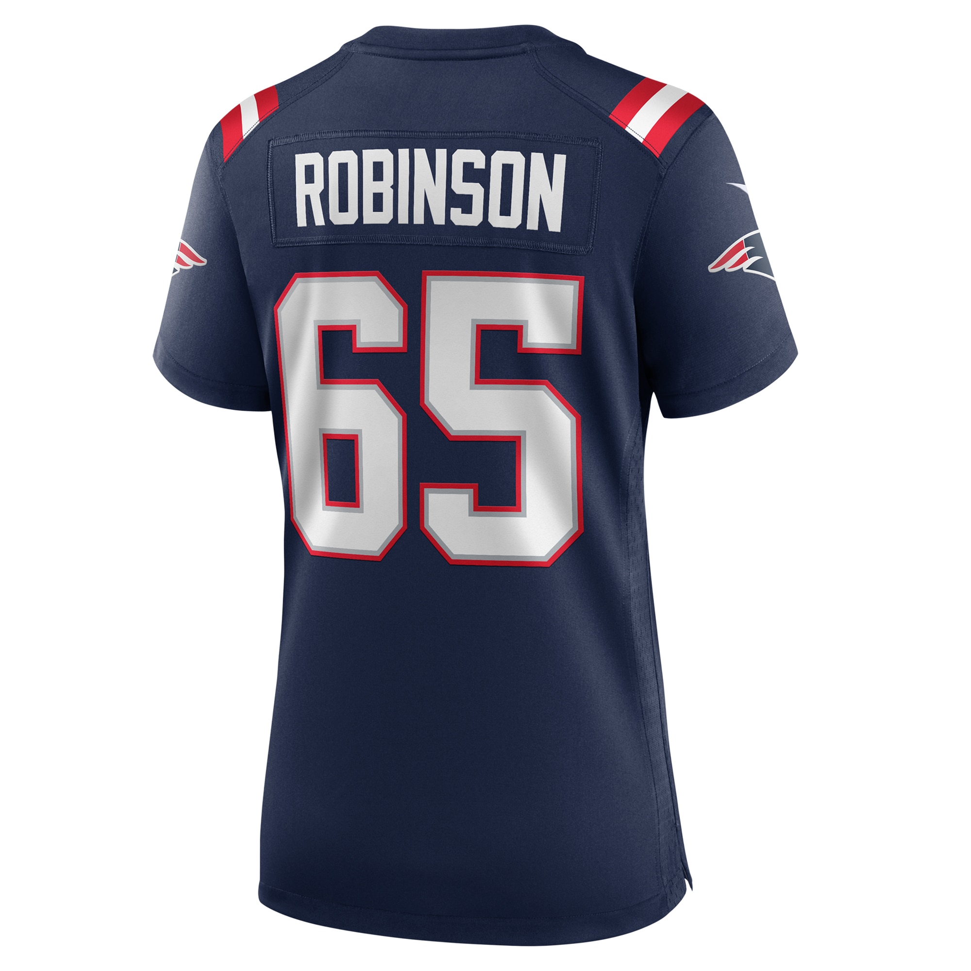 New England Patriots Tyrese Robinson Navy Game NFL Jersey Women's