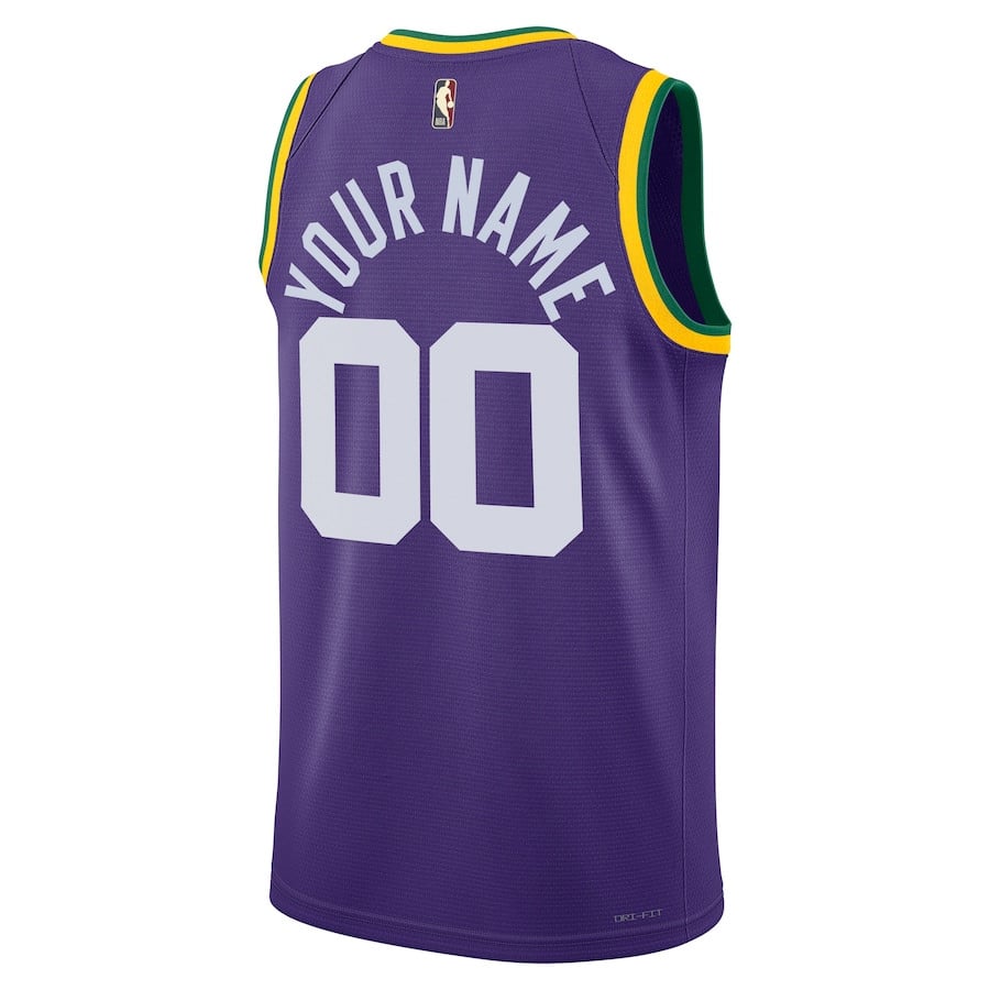 Utah Jazz 2023/24 Hardwood Classic Swingman Custom Purple NBA Jersey Men's