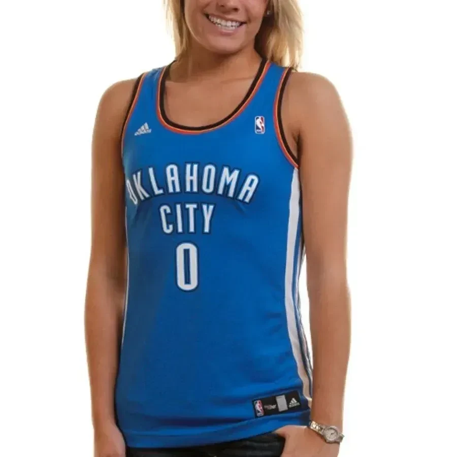 Russell Westbrook Oklahoma City Thunder Fashion Royal Blue NBA Jersey Women's