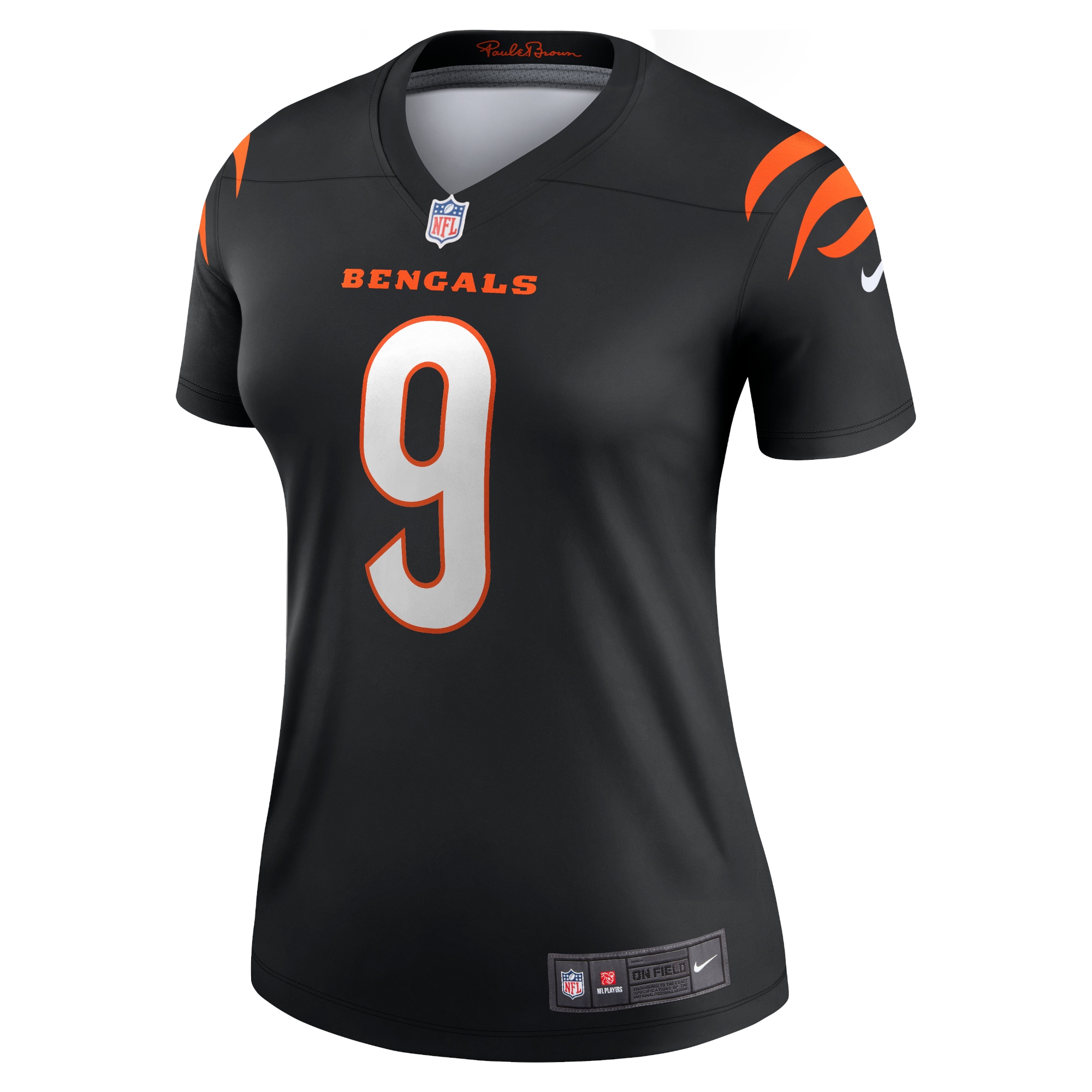 Cincinnati Bengals Joe Burrow Black Legend Player Performance Top NFL Jersey Women's