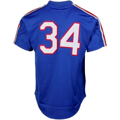 Texas Rangers Nolan Ryan Mitchell Ness Royal 1989 Cooperstown Collection Mesh Batting Practice MLB Jersey Men's