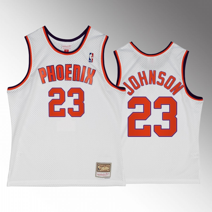 Cameron Johnson 23 Phoenix Suns Alternat White Hardwood Classics NBA Jersey Men's
