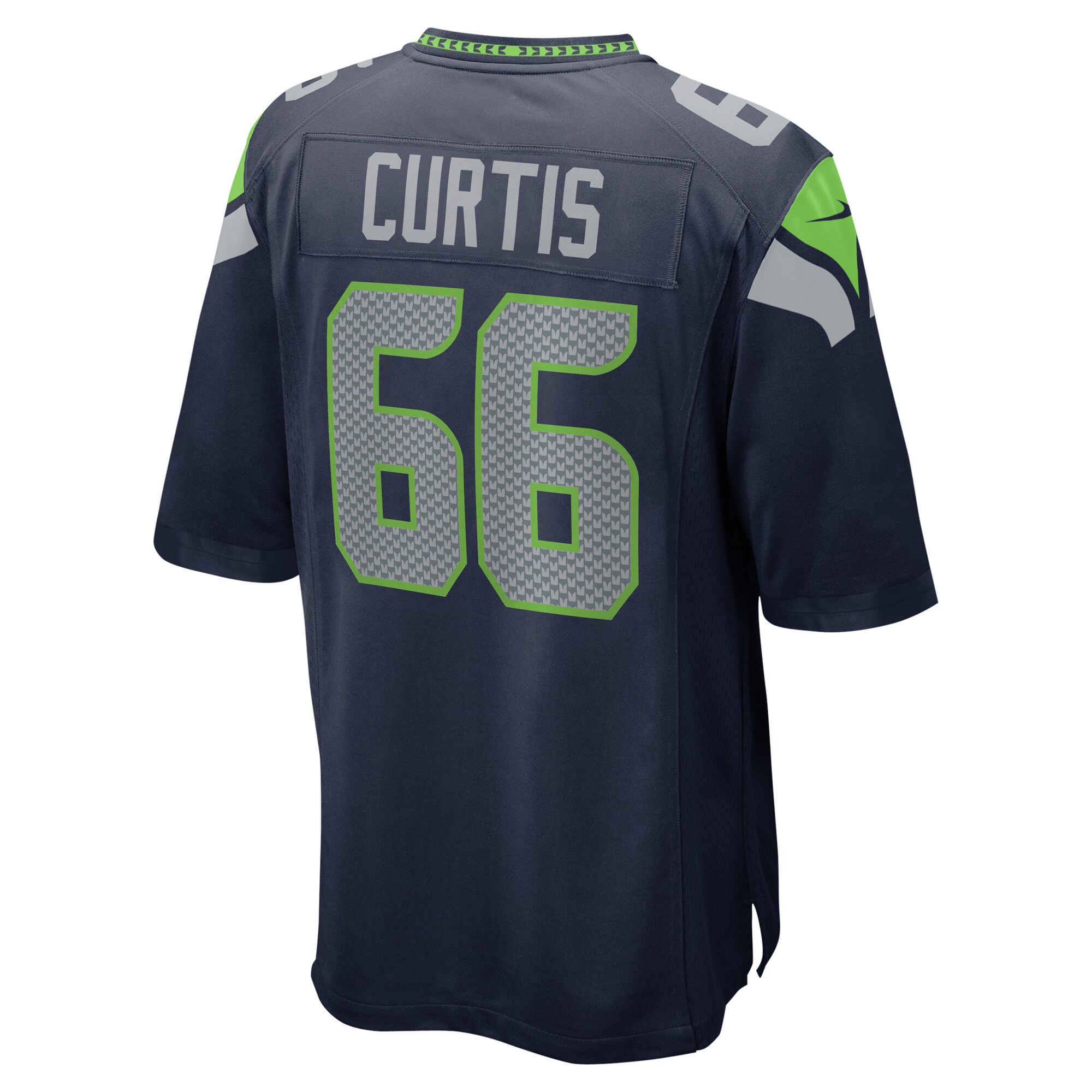 Seattle Seahawks McClendon Curtis College Navy Team Game NFL Jersey Men's