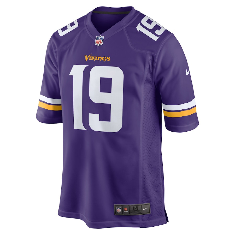 Sean Mannion 19 Minnesota Vikings Game Purple NFL Jersey Men's