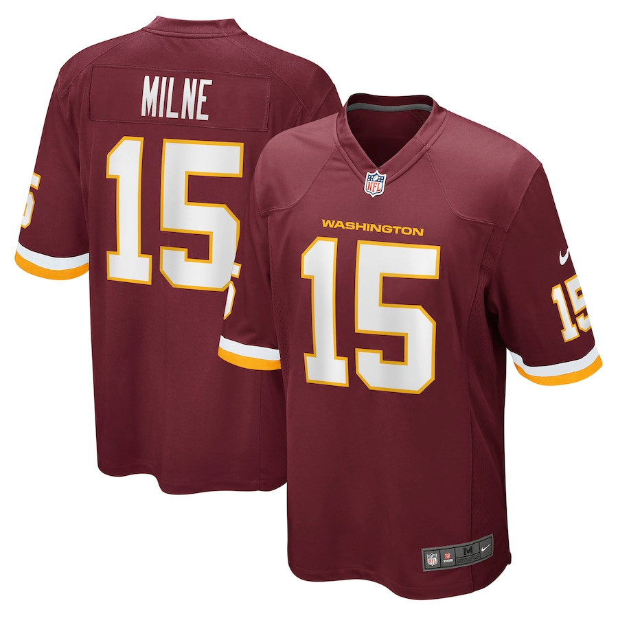 Dax Milne 15 Washington Commanders Team Game Burgundy NFL Jersey Men's