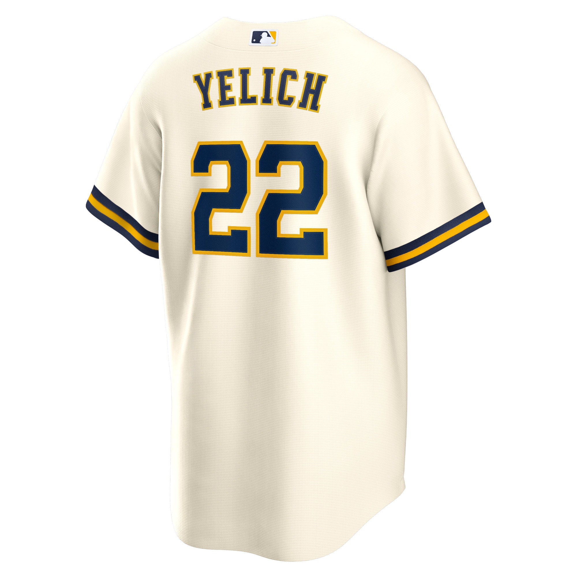 Milwaukee Brewers Christian Yelich Cream Alternate Player MLB Jersey Men's