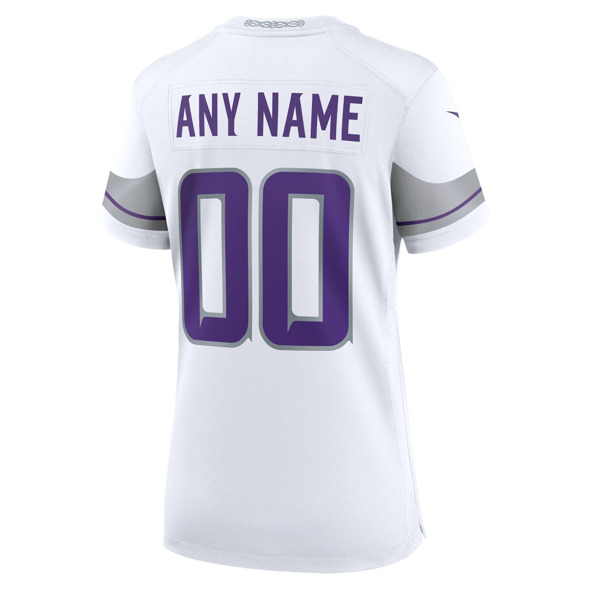 Minnesota Vikings White Alternate Custom Game NFL Jersey Women's