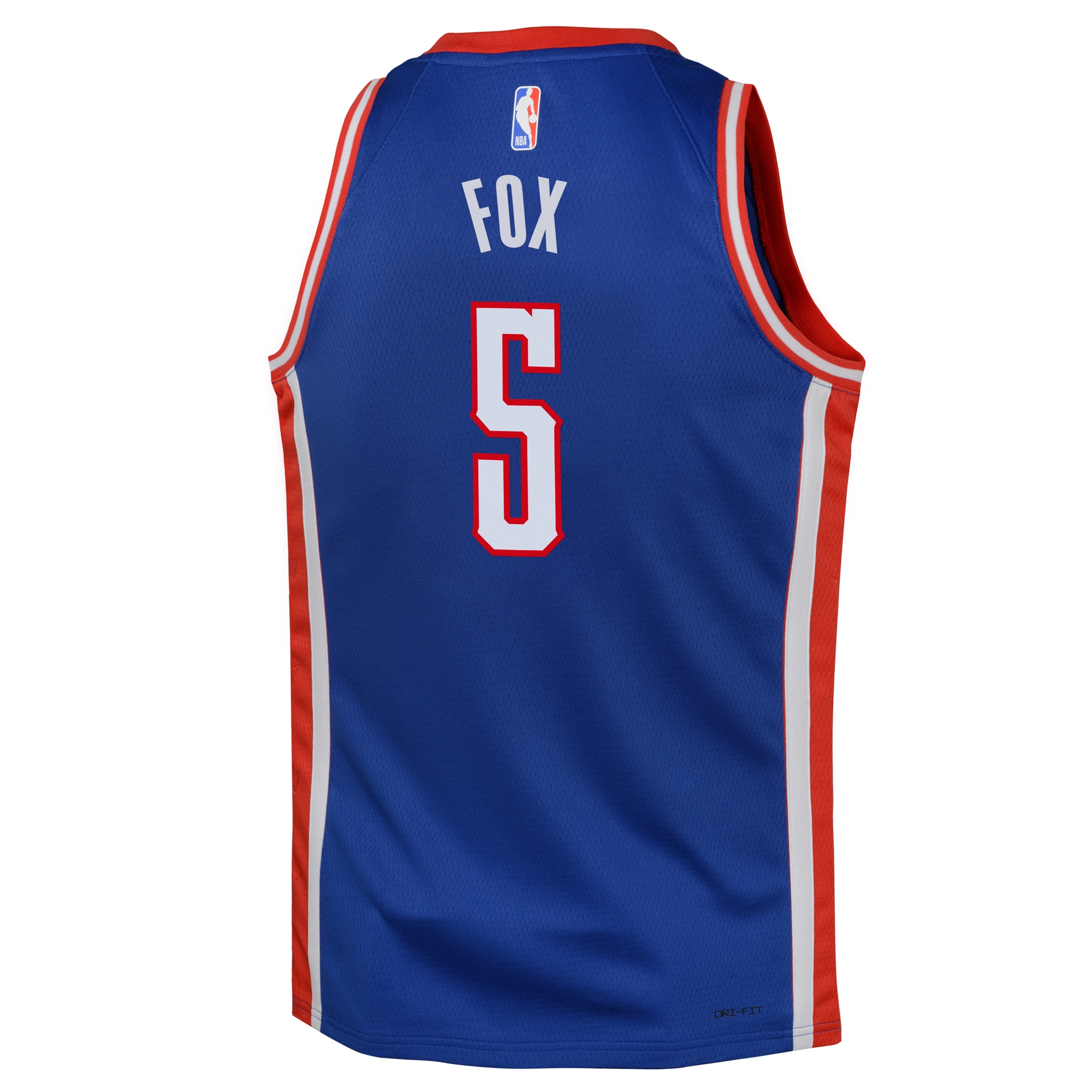 Camiseta City Edition Swingman Sacramento Kings 2024 Azul De'Aaron Fox Juvenil NBA Jersey Men's