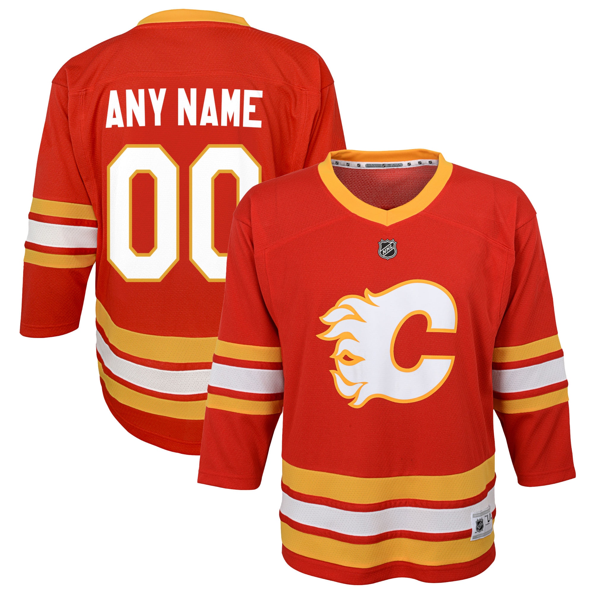 Calgary Flames Red Home Custom NHL Jersey Youth