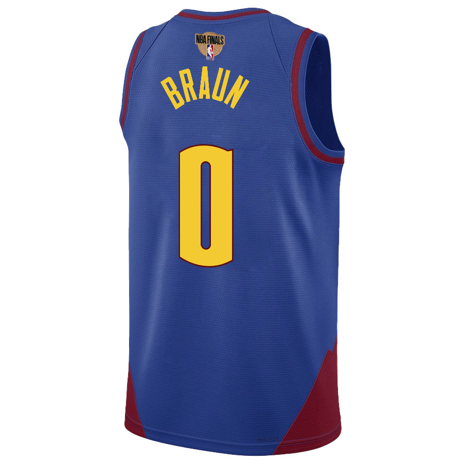 Christian Braun 0 Denver Nuggets Final Champions 2023 Swingman Blue NBA Jersey Men's