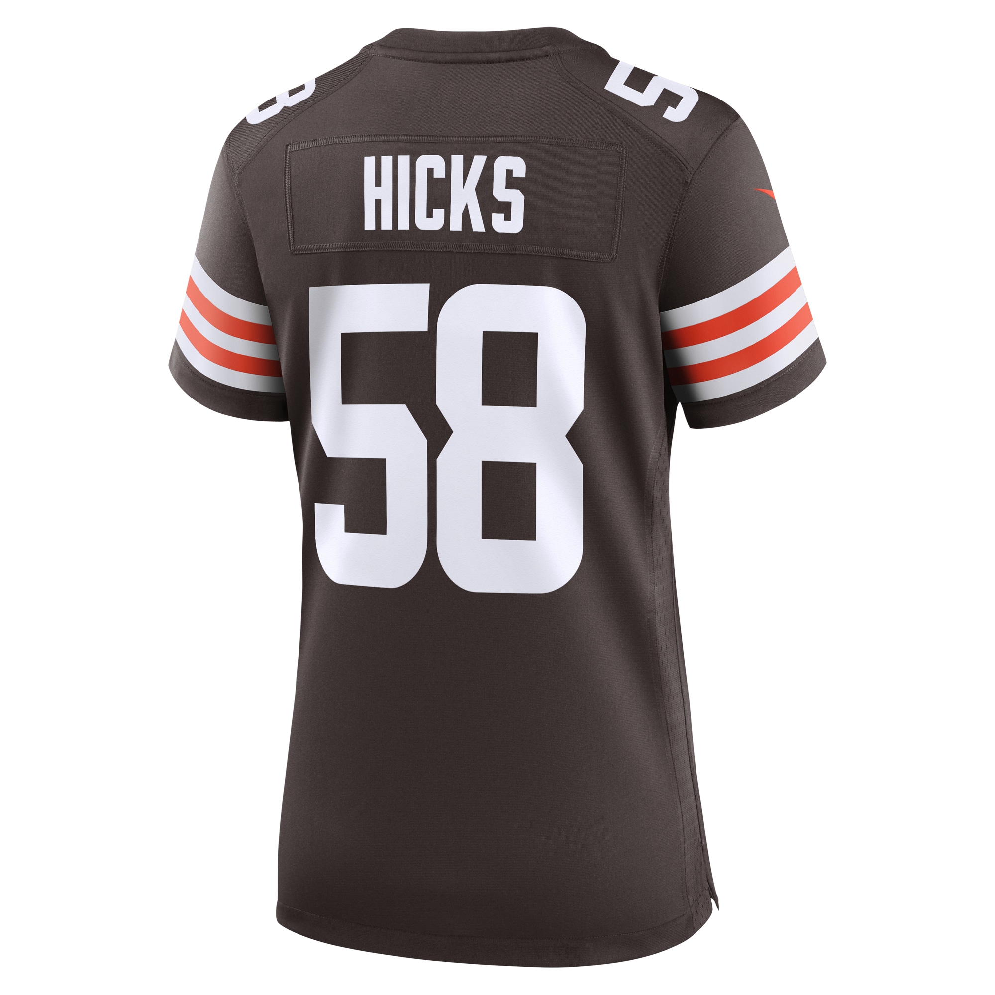 Cleveland Browns Hicks Brown Game NFL Jersey Women's