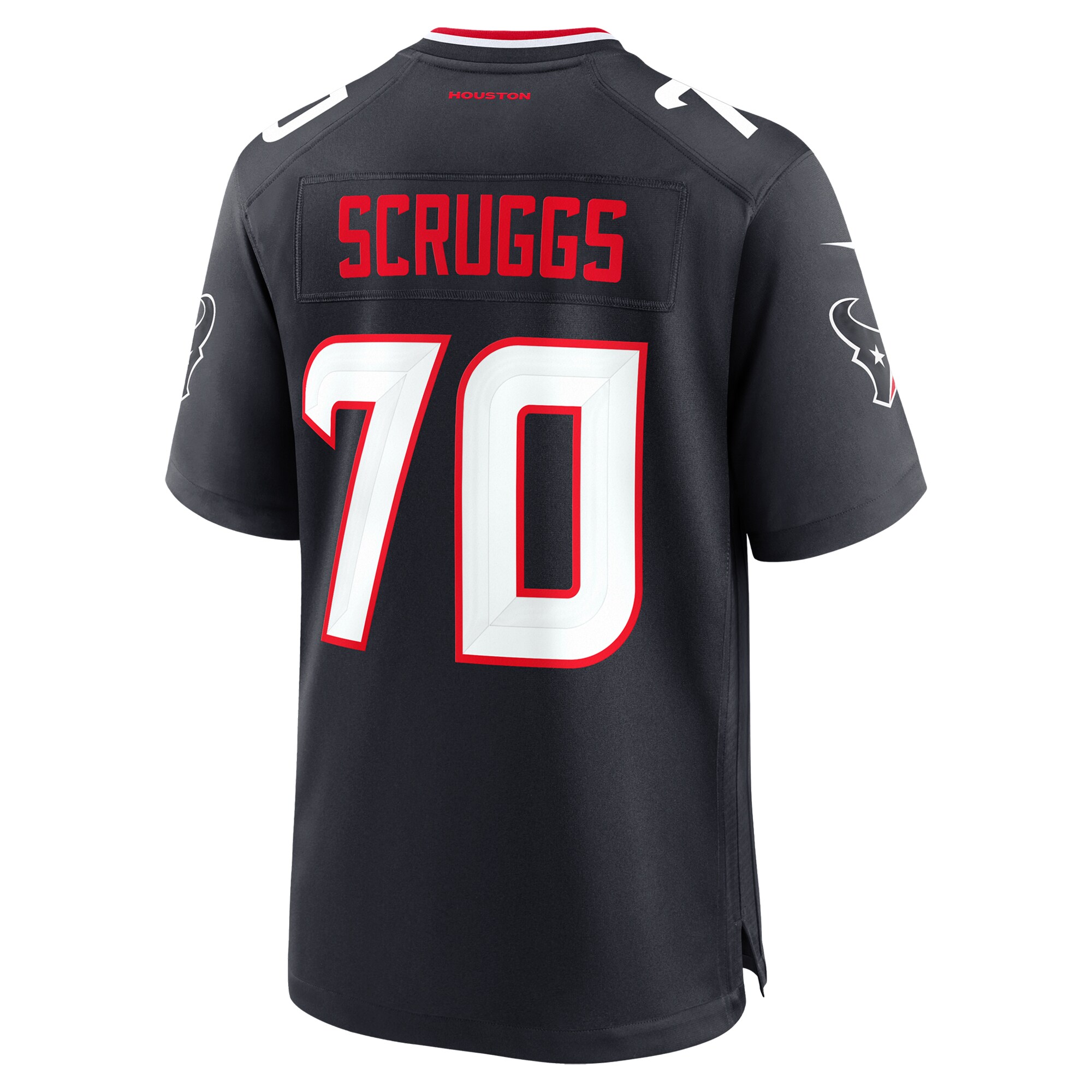 Houston Texans Juice Scruggs Navy Team Game NFL Jersey Men's