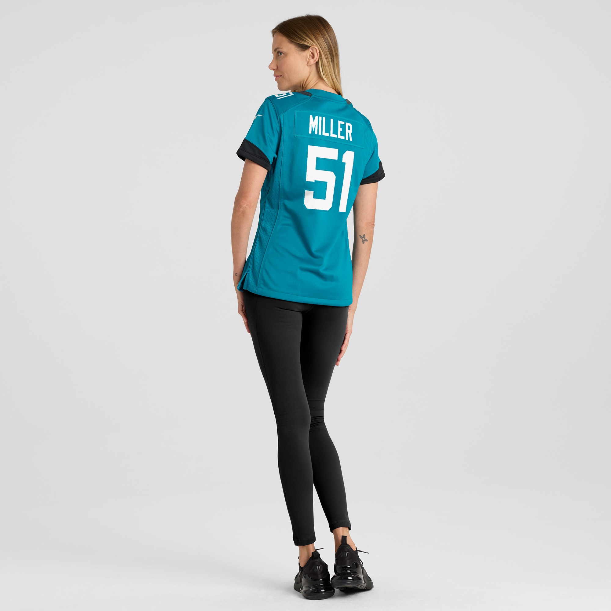 Jacksonville Jaguars Ventrell Miller Teal Game NFL Jersey Women's