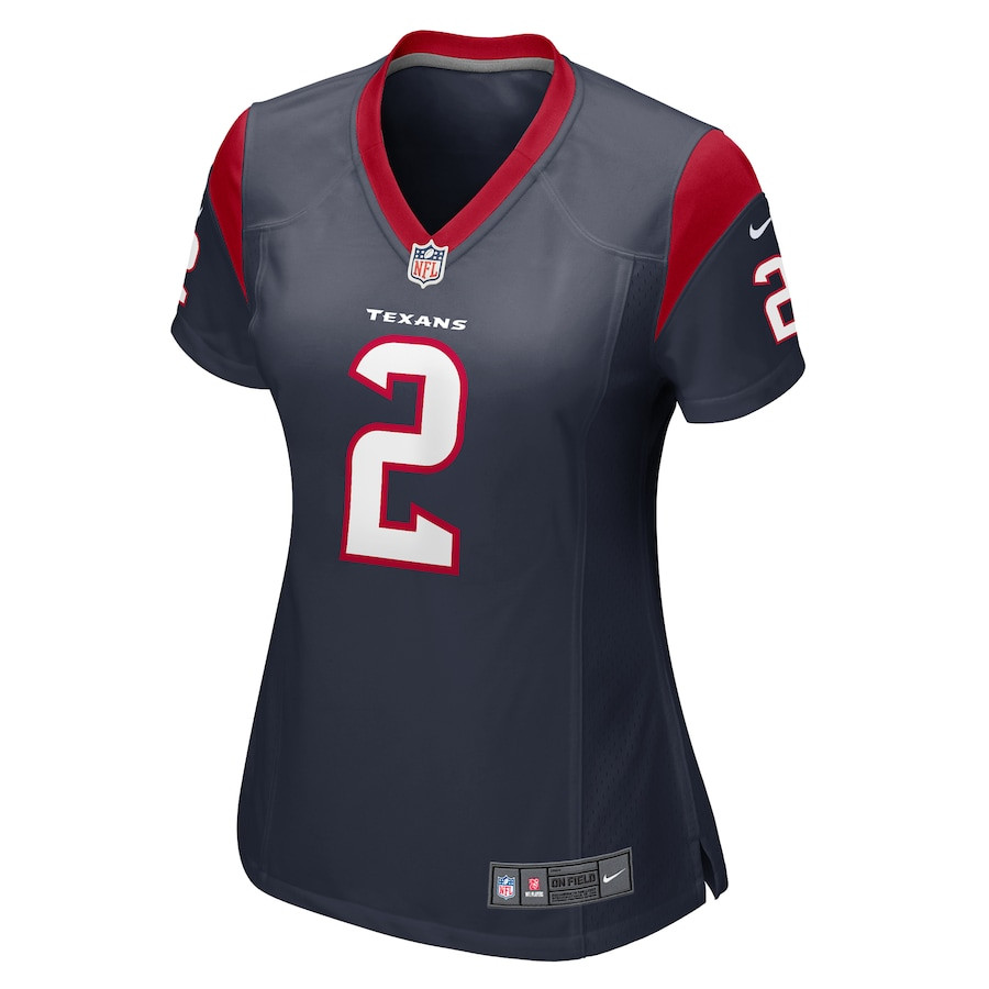 Robert Woods 2 Houston Texans Game Navy NFL Jersey Women's