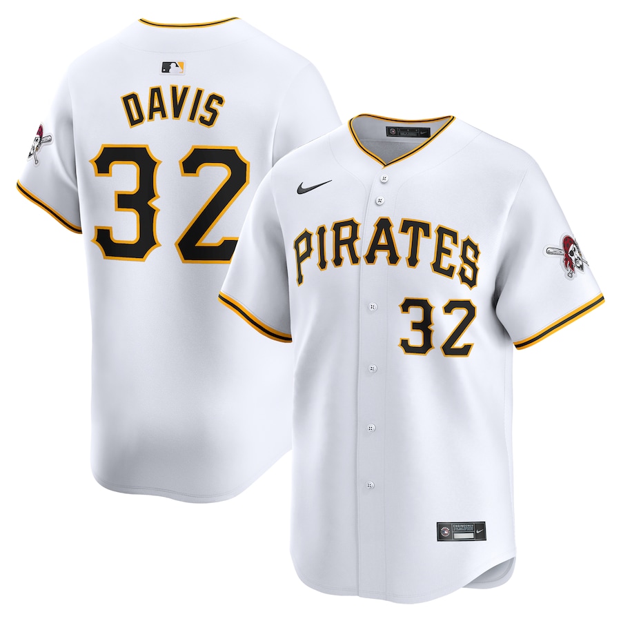 Henry Davis Pittsburgh Pirates Home Limited Player Jersey White