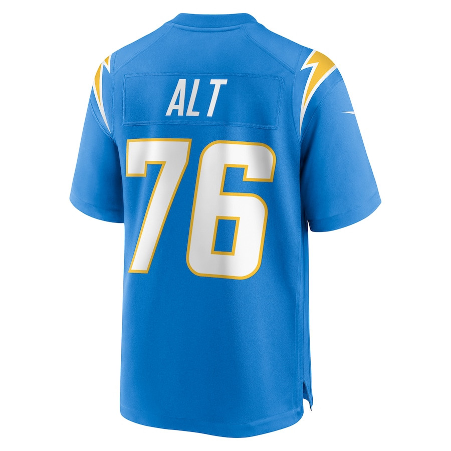 Joe Alt 76 Los Angeles Chargers Player Game Powder Blue NFL Jersey Men's