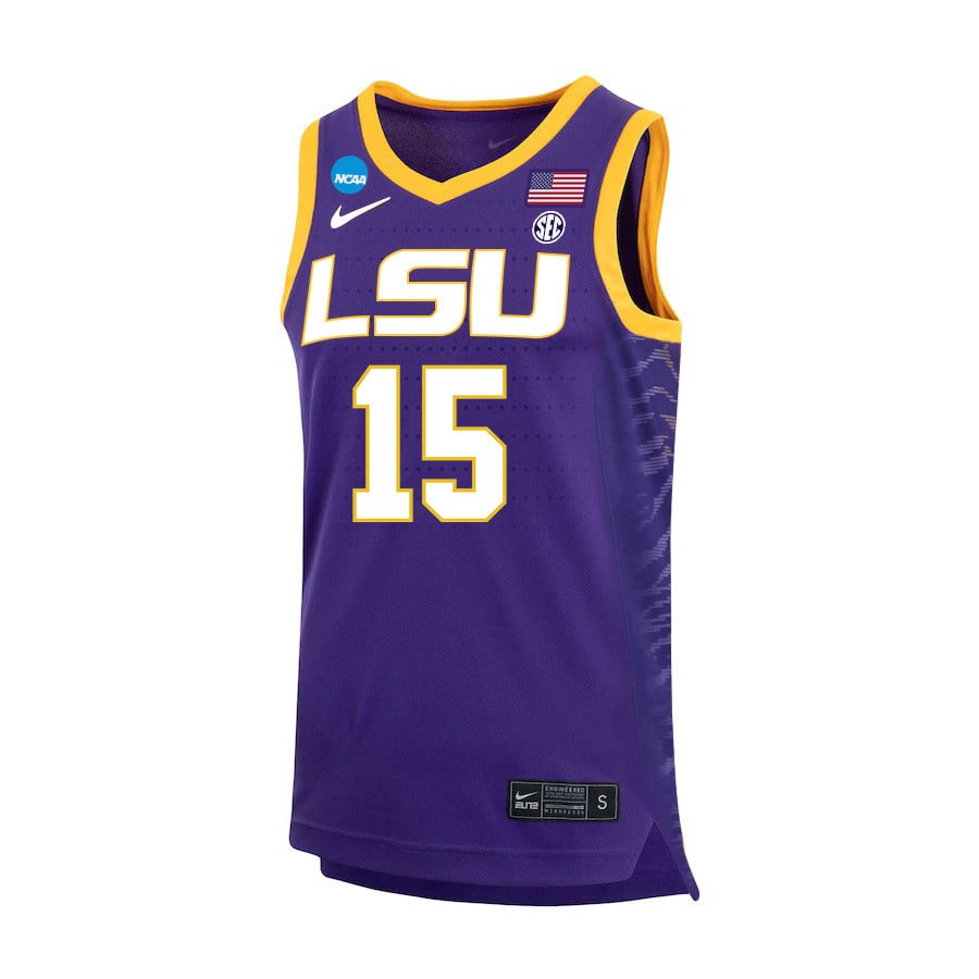 Alisa Williams 15 LSU Tigers 2023 Purple NCAA Jersey Men's