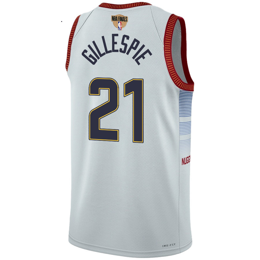 Collin Gillespie 21 Denver Nuggets Final Champions 2023 Swingman White NBA Jersey Men's