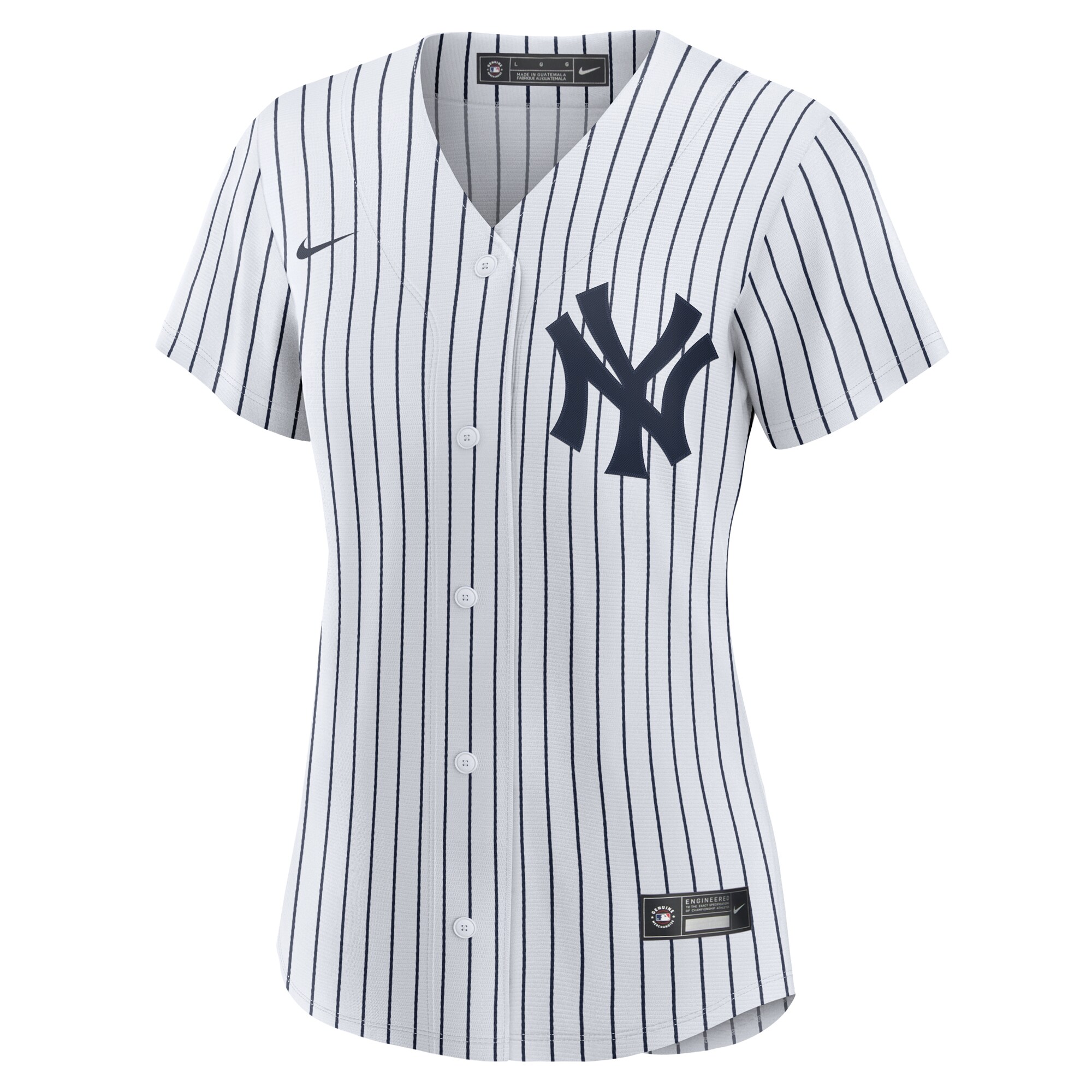 New York Yankees White #1 Bride Home MLB Jersey Women's