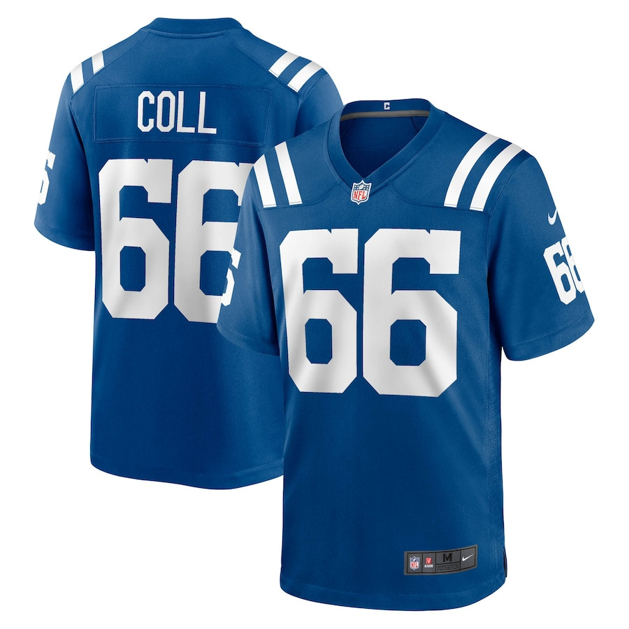 Ryan Coll 66 Indianapolis Colts Game Royal NFL Jersey Men's
