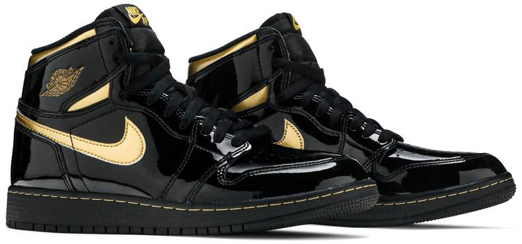 Air Jordan 1 Retro High OG GS Black Metallic Gold 575441-032