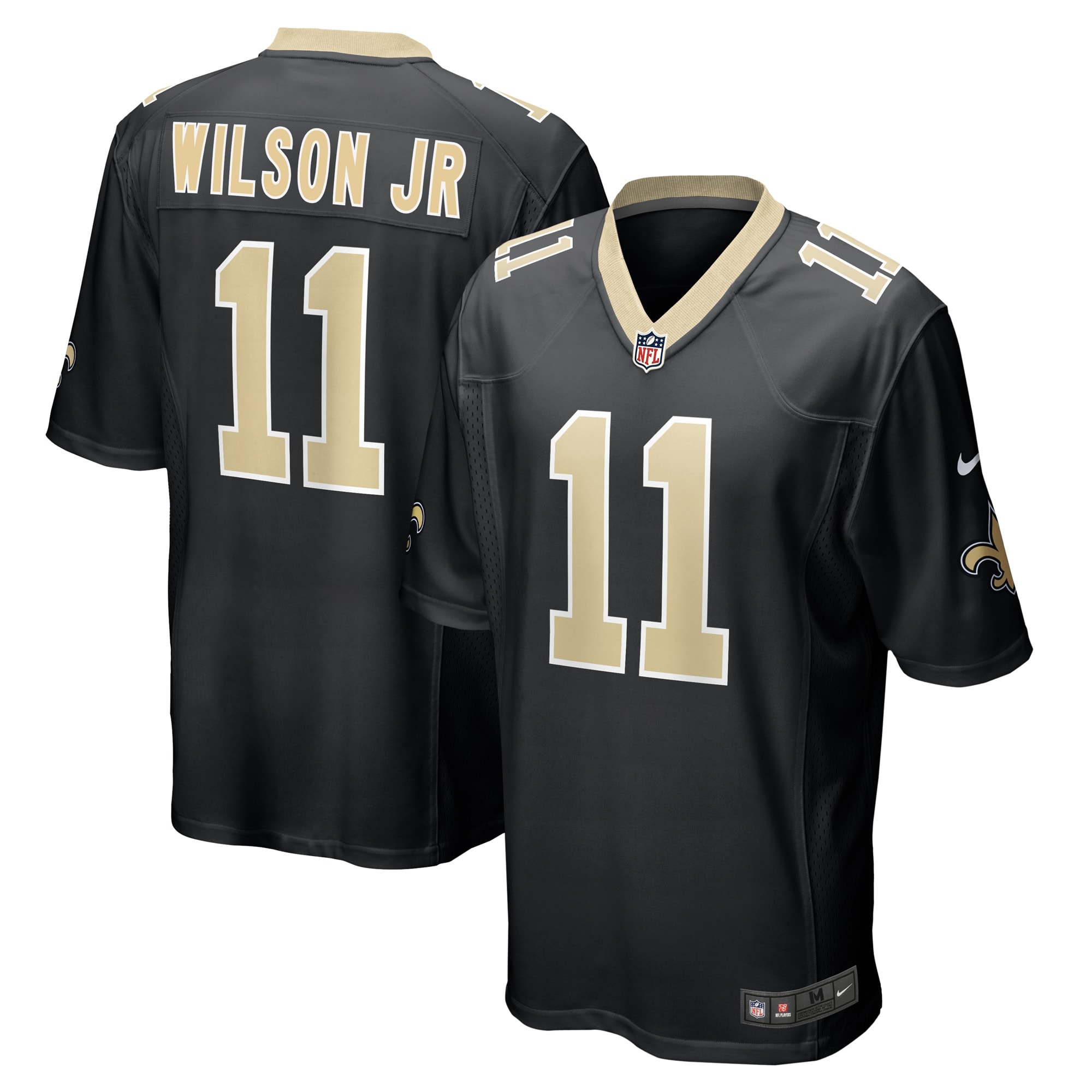New Orleans Saints Cedrick Wilson Jr. Black Game NFL Jersey Men's