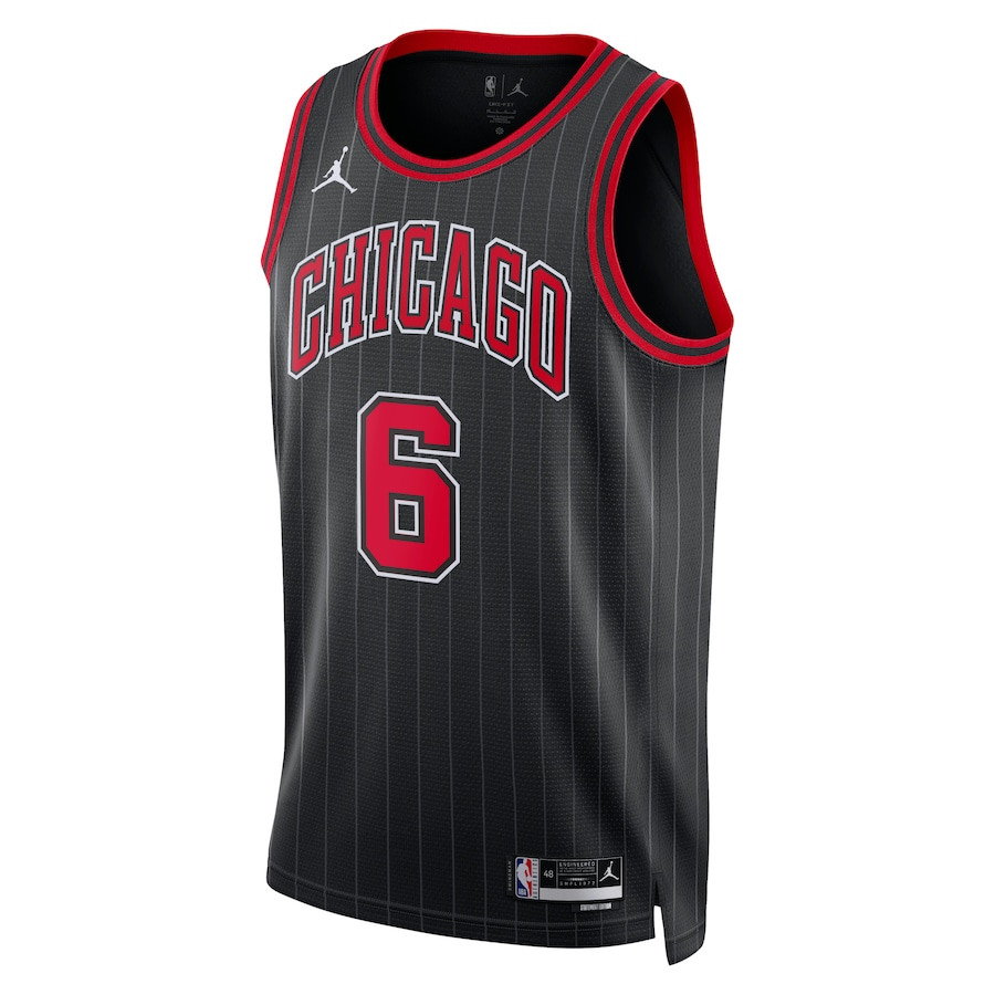 Alex Caruso 6 Chicago Bulls Unisex Swingman Statement Edition Black NBA Jersey Unisex