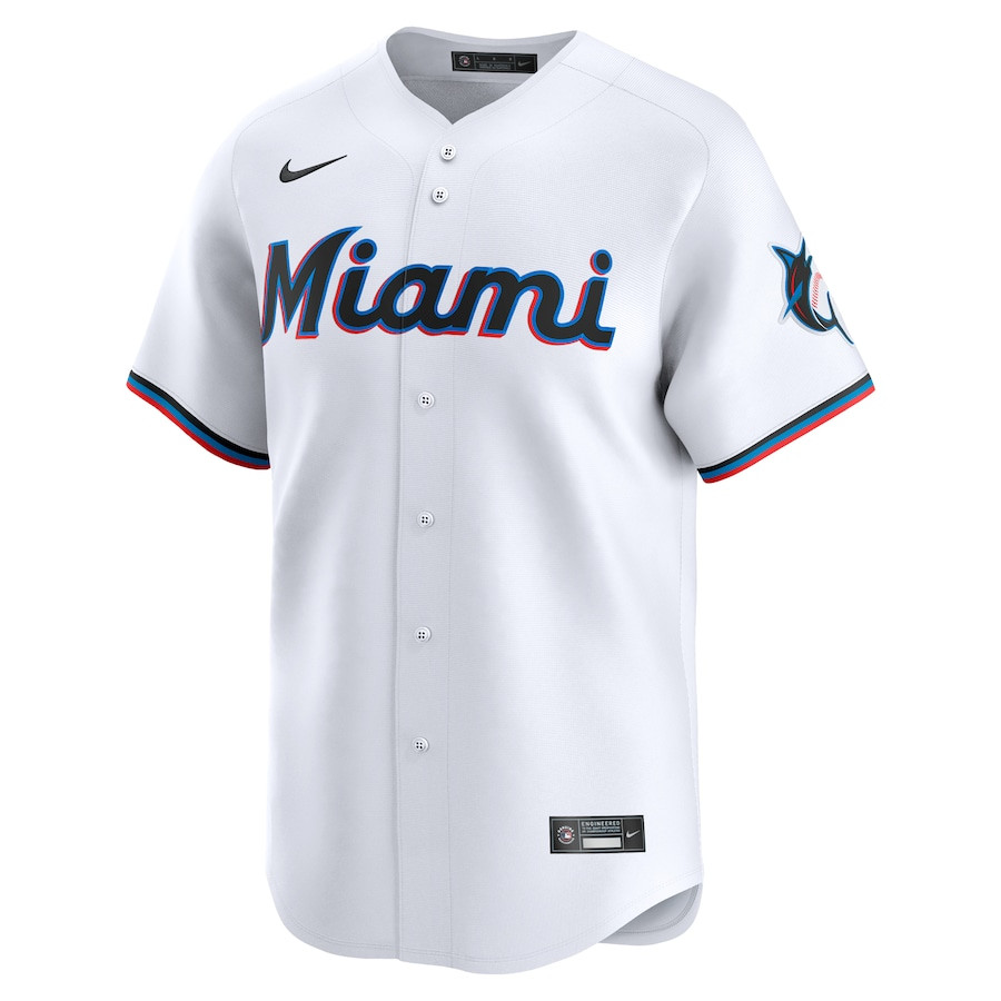 Eury P?rez 39 Miami Marlins Home Limited White MLB Jersey Men's
