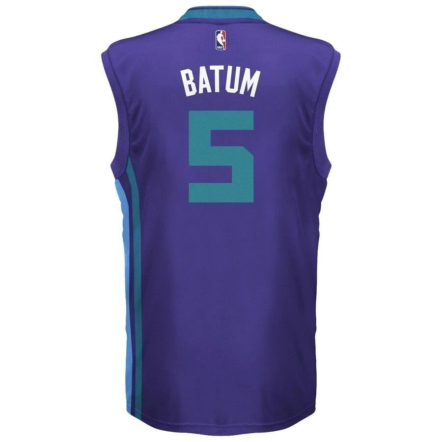 Nicolas Batum Charlotte Hornets Purple NBA Jersey Men's