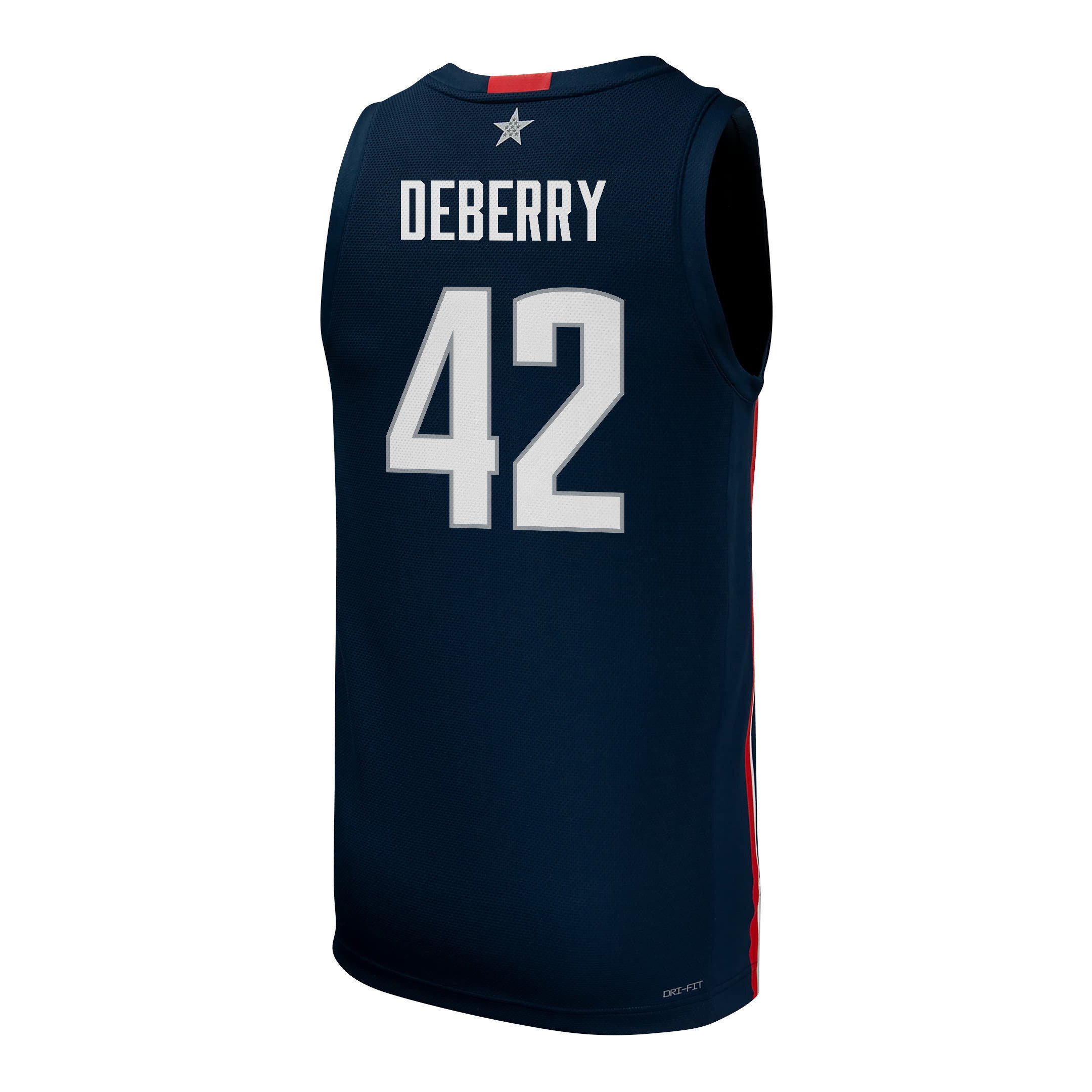 Amari DeBerry 42 UConn Huskies 2024 Navy Unisex NCAA Jersey Unisex