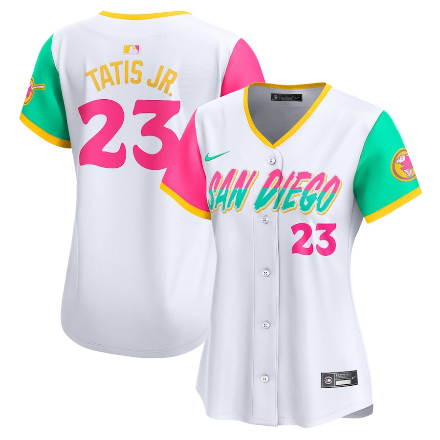 Fernando Tatis Jr. 23 San Diego Padres City Connect Limited White MLB Jersey Women's