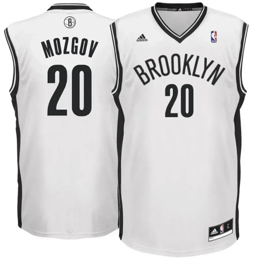 Timofey Mozgov Brooklyn Nets Home White NBA Jersey Men's