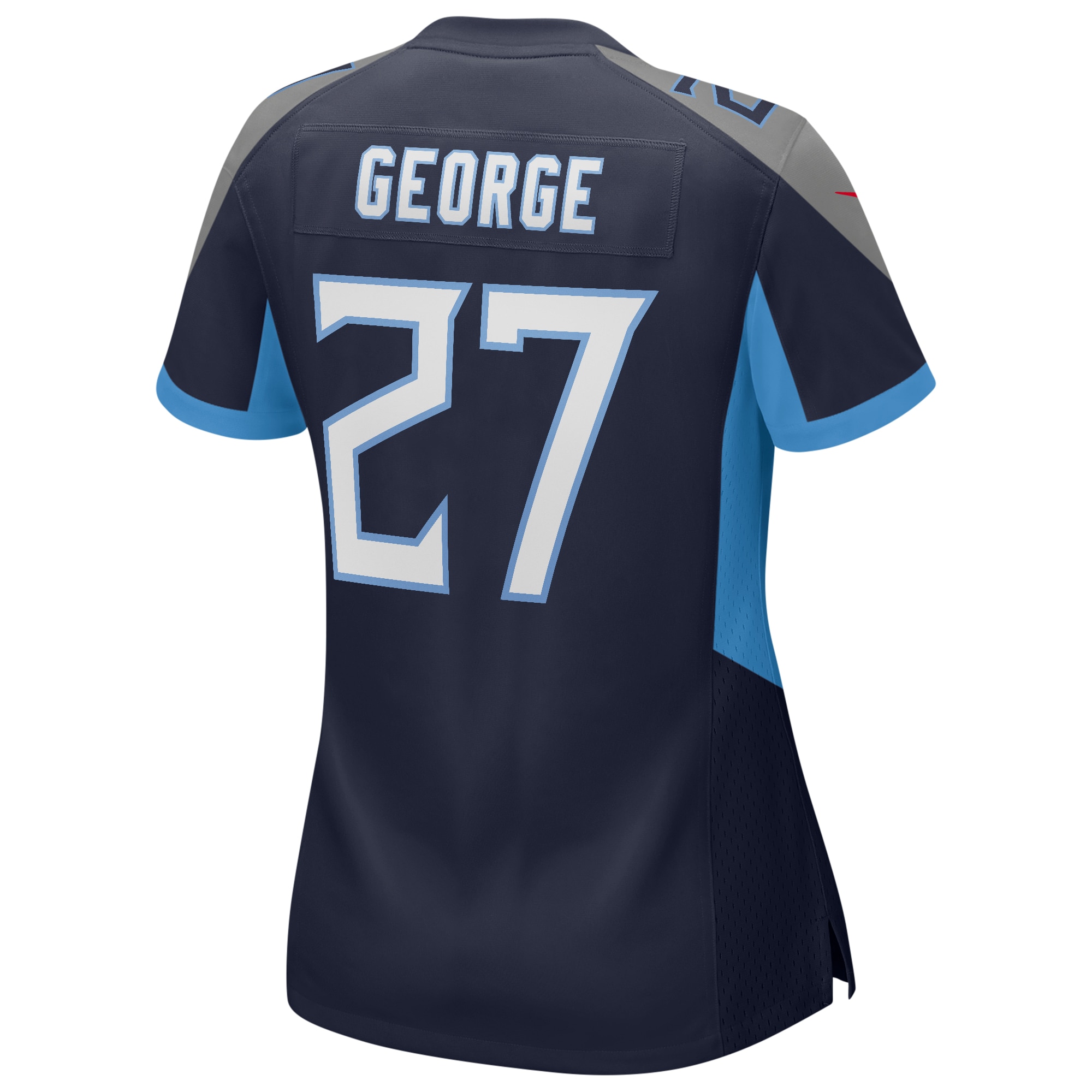 Tennessee Titans Eddie George Navy Game Retired Player NFL Jersey Women's