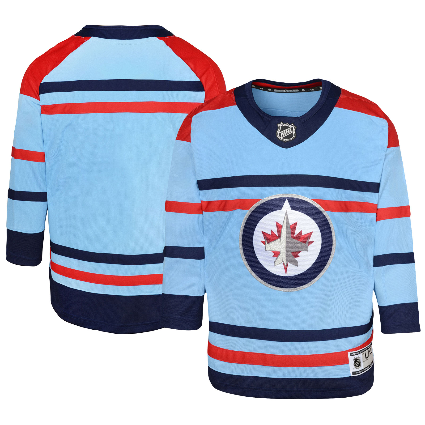 Winnipeg Jets Light Blue Anniversary Premier NHL Jersey Youth