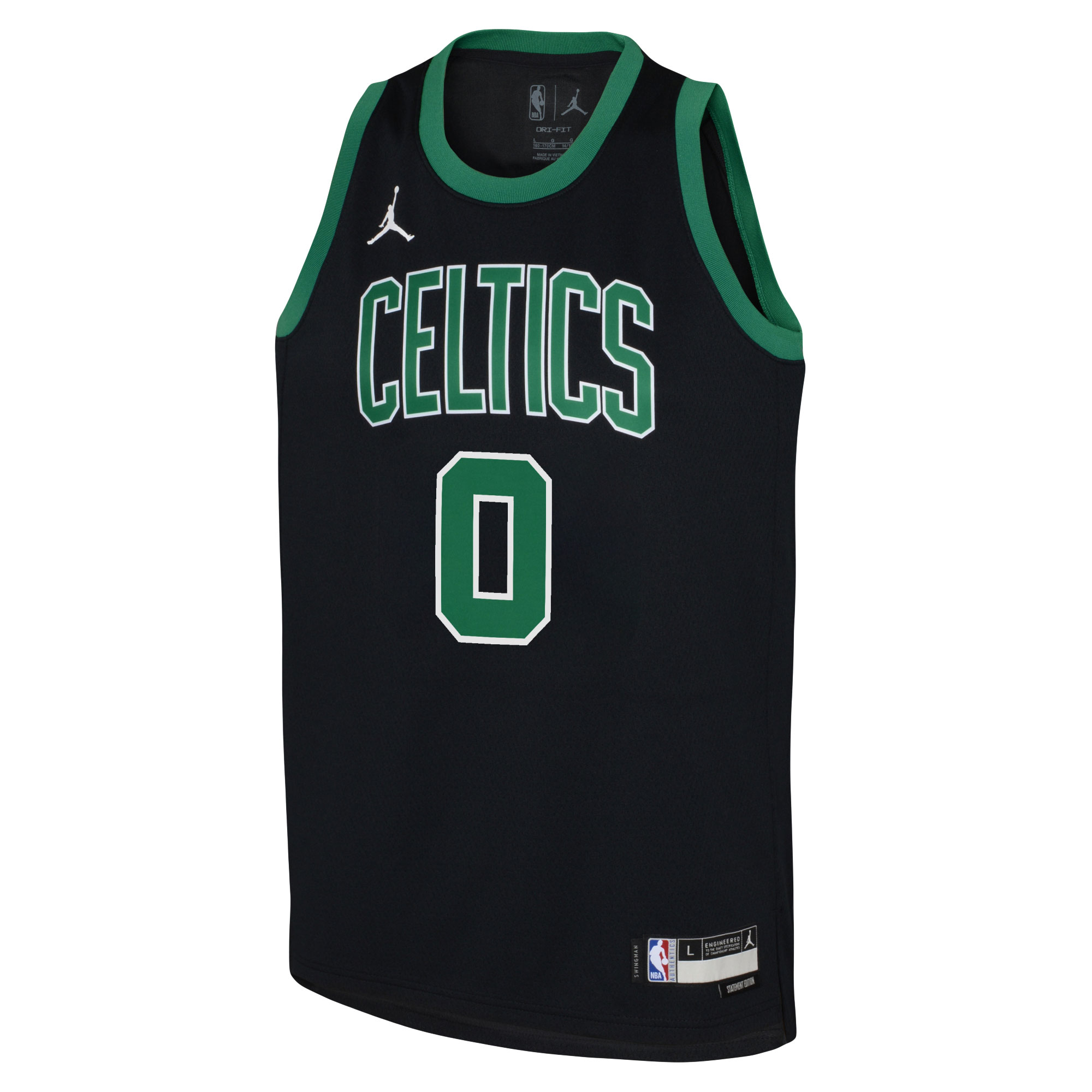 Jordan Brand Jayson Tatum Black Boston Celtics Swingman Statement Edition NBA Jersey Youth