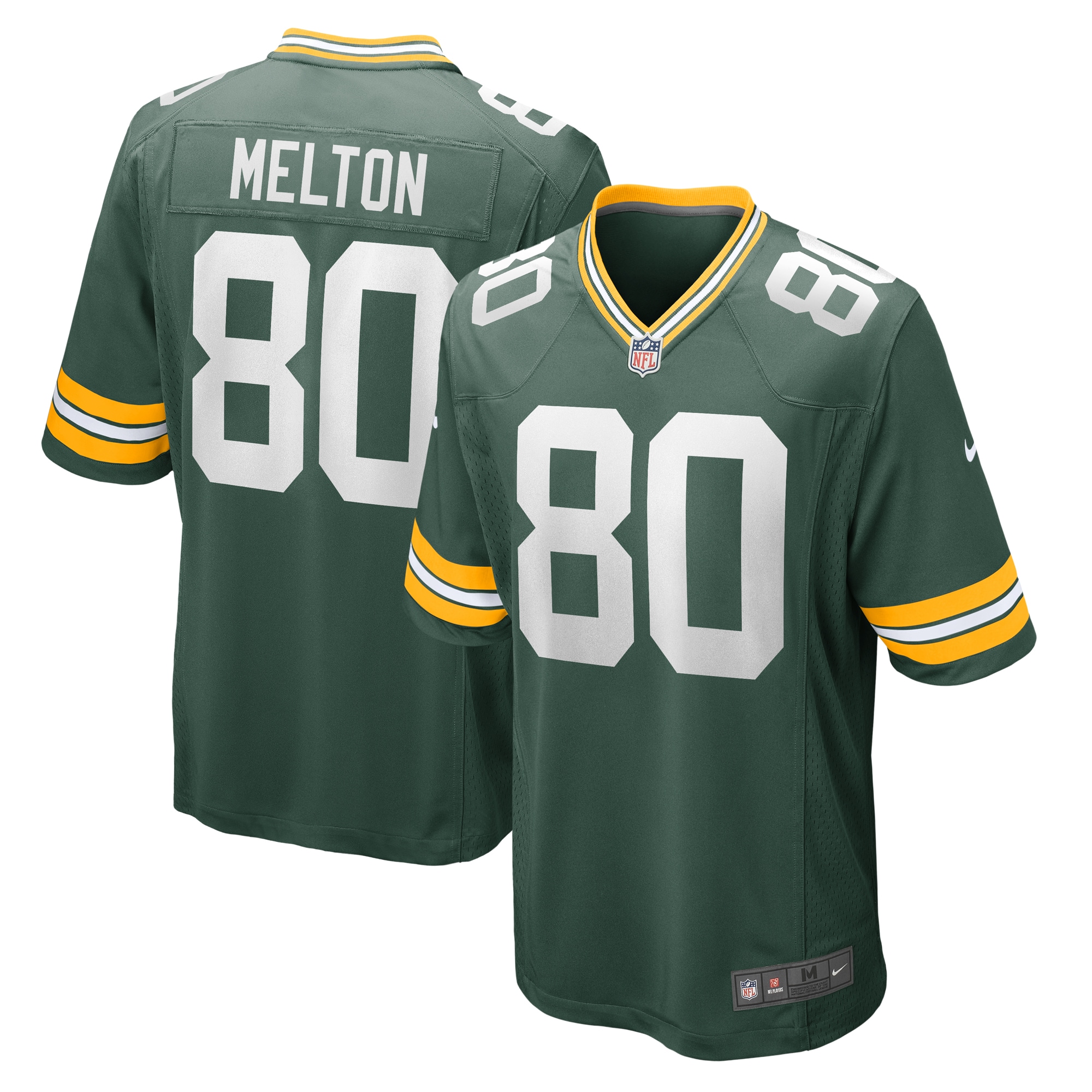 Green Bay Packers Bo Melton Green Home Game Player NFL Jersey Men's