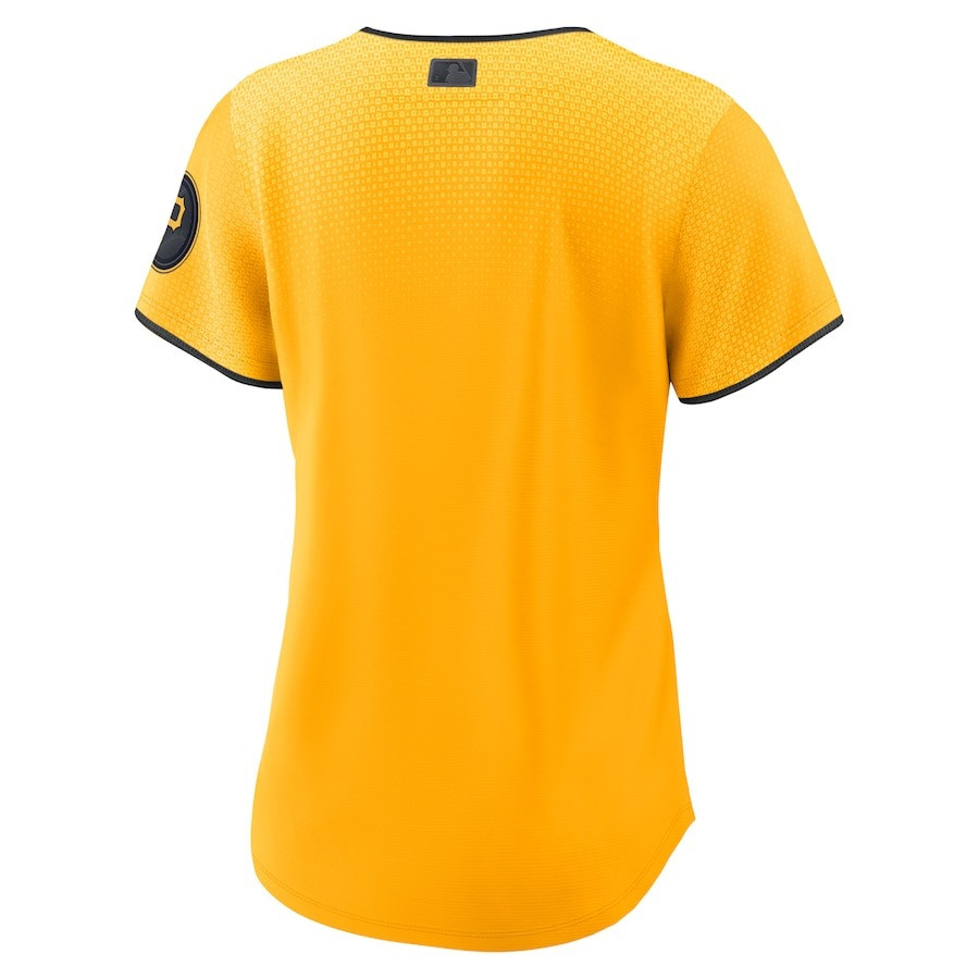 Pittsburgh Pirates 2023 City Connect Gold MLB Jersey Women's