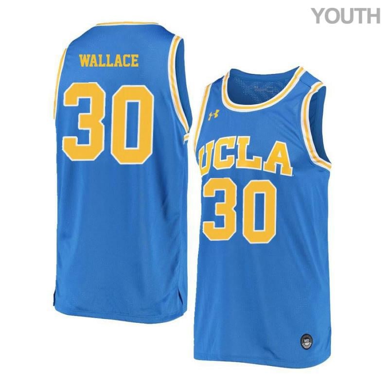 30 Joseph Wallace Blue Retro Elite UCLA Bruins NCAA Jersey Youth
