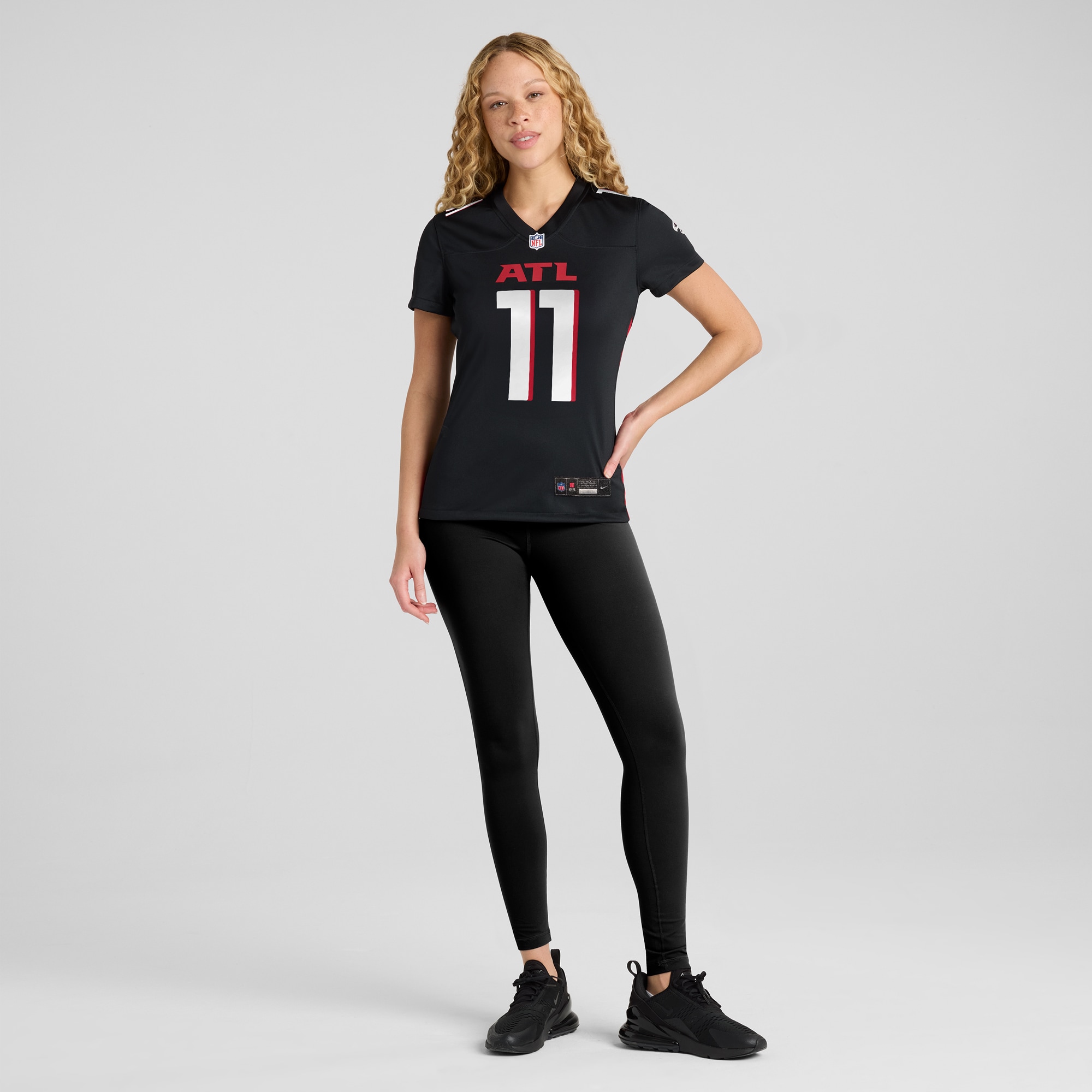 Atlanta Falcons Logan Woodside Black Team Game NFL Jersey Women's